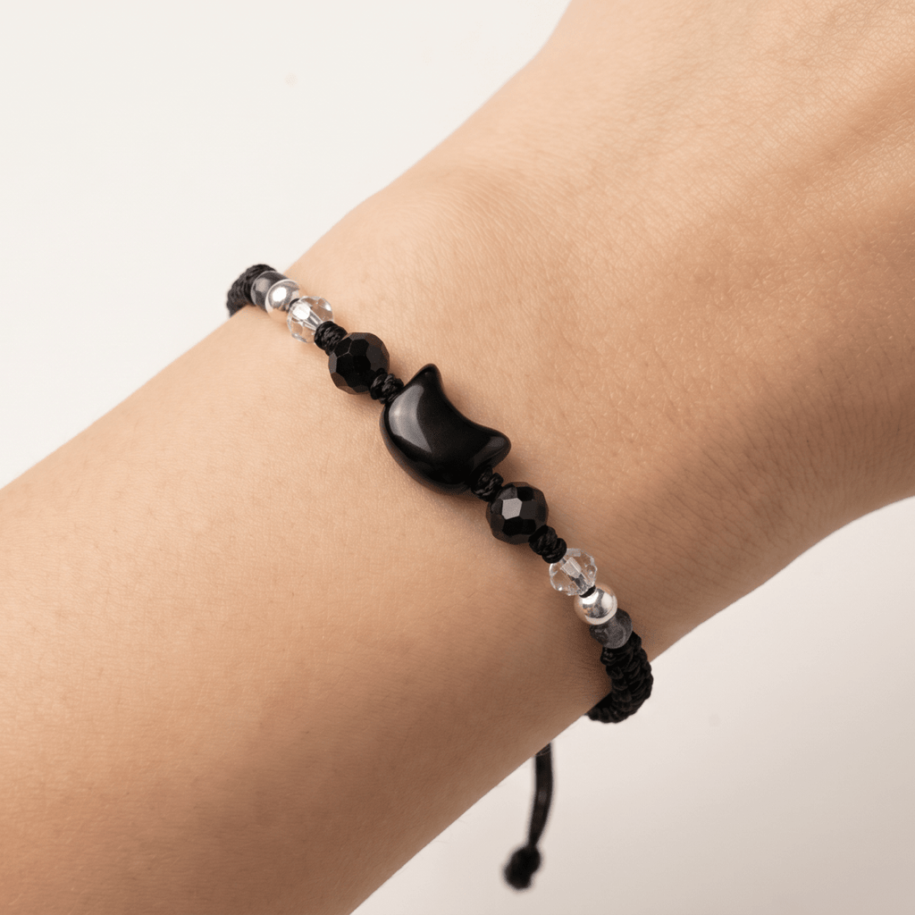 Obsidian Halo Bracelet