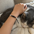 Obsidian Halo Bracelet